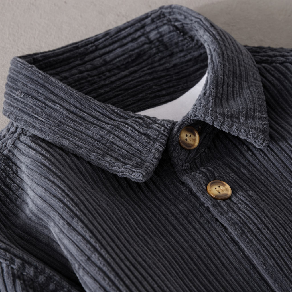 Gerard | Ribfluwelen overshirt