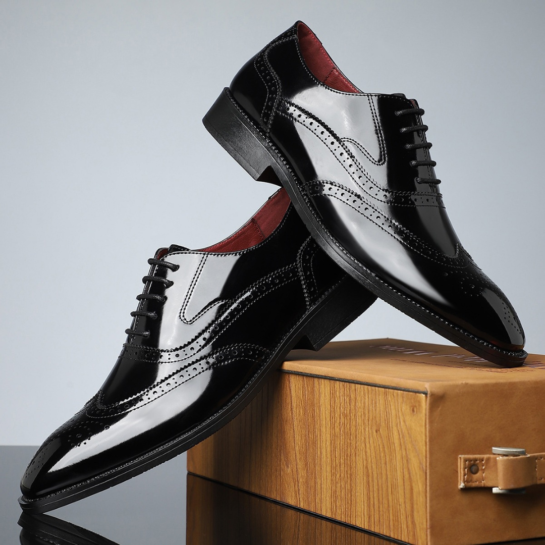 Rene | Klassieke leren wingtip brogues