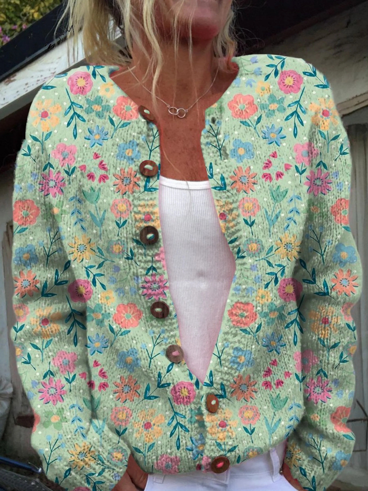 Karen | Bloemen Cardigan