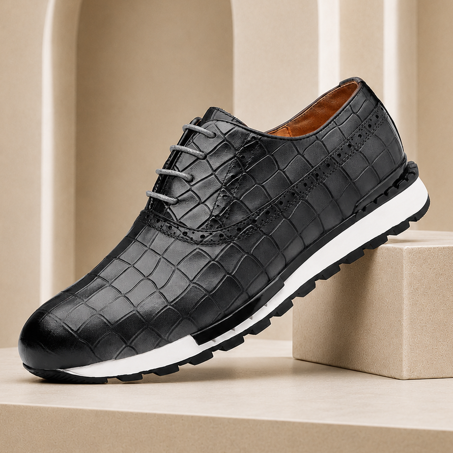 Jonas | Sneakers met krokodilprint Schoenen