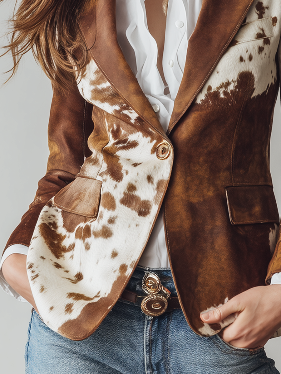 Danieke | Blazer koe-print