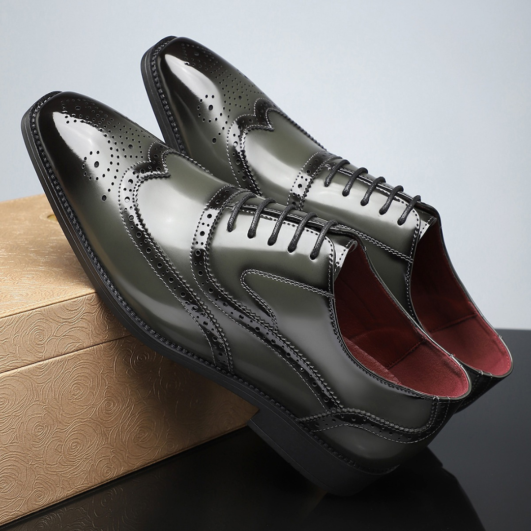 Rene | Klassieke leren wingtip brogues