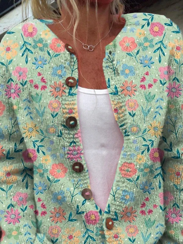 Karen | Bloemen Cardigan