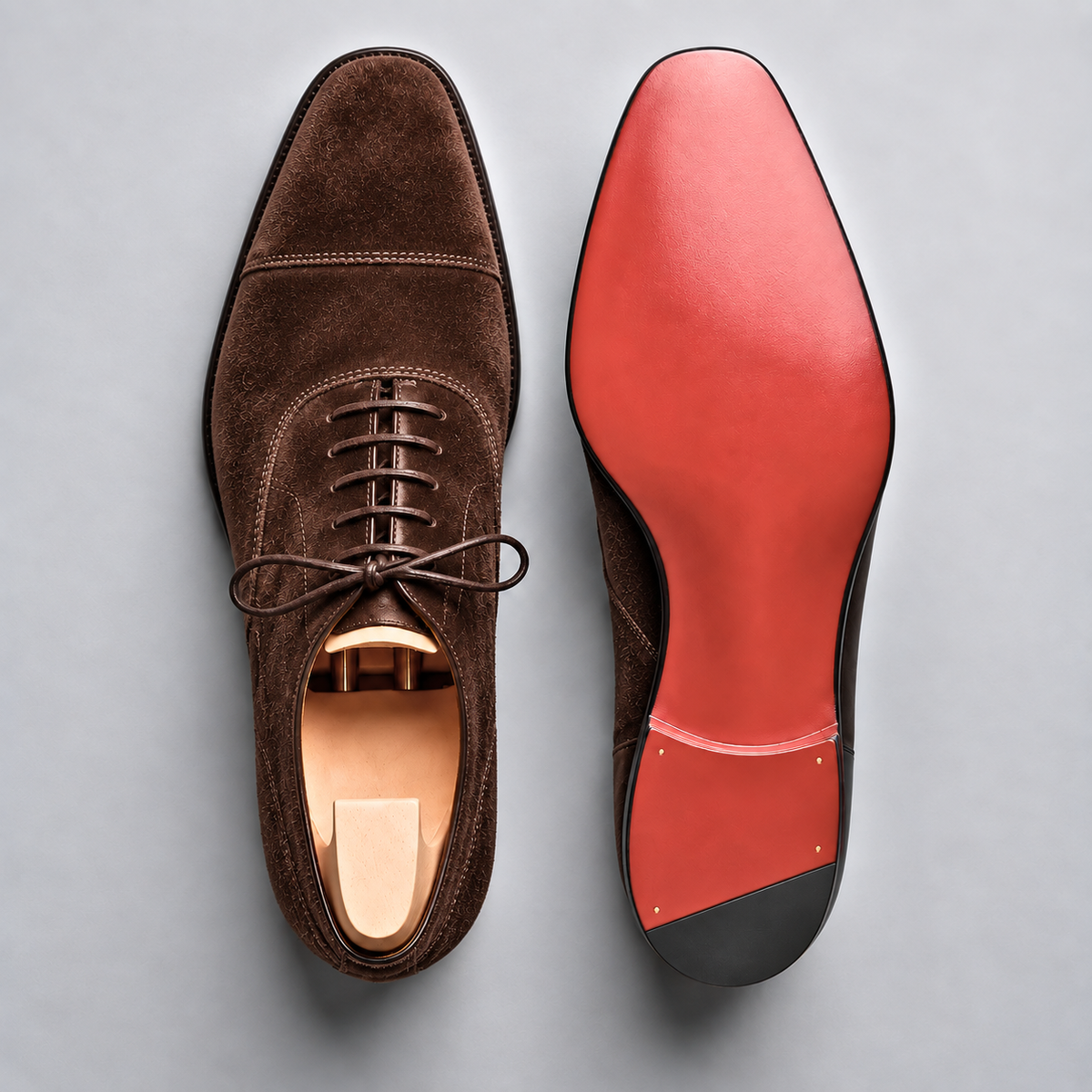 Laurens | Suède Oxfords schoenen