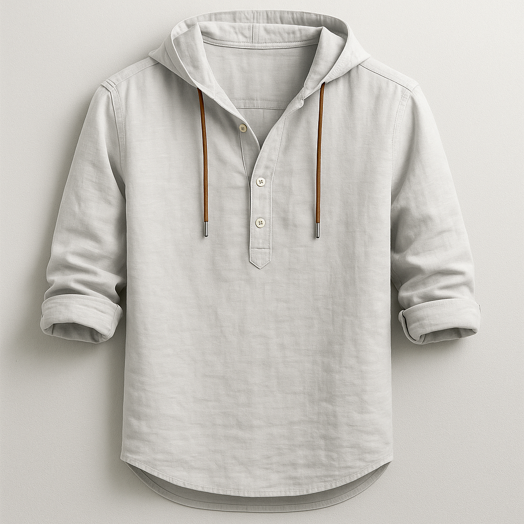 Hessel | Comfortabel Overhemden met Capuchon