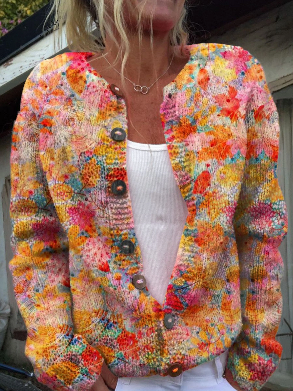 Floortje | Bloemenprint Cardigan
