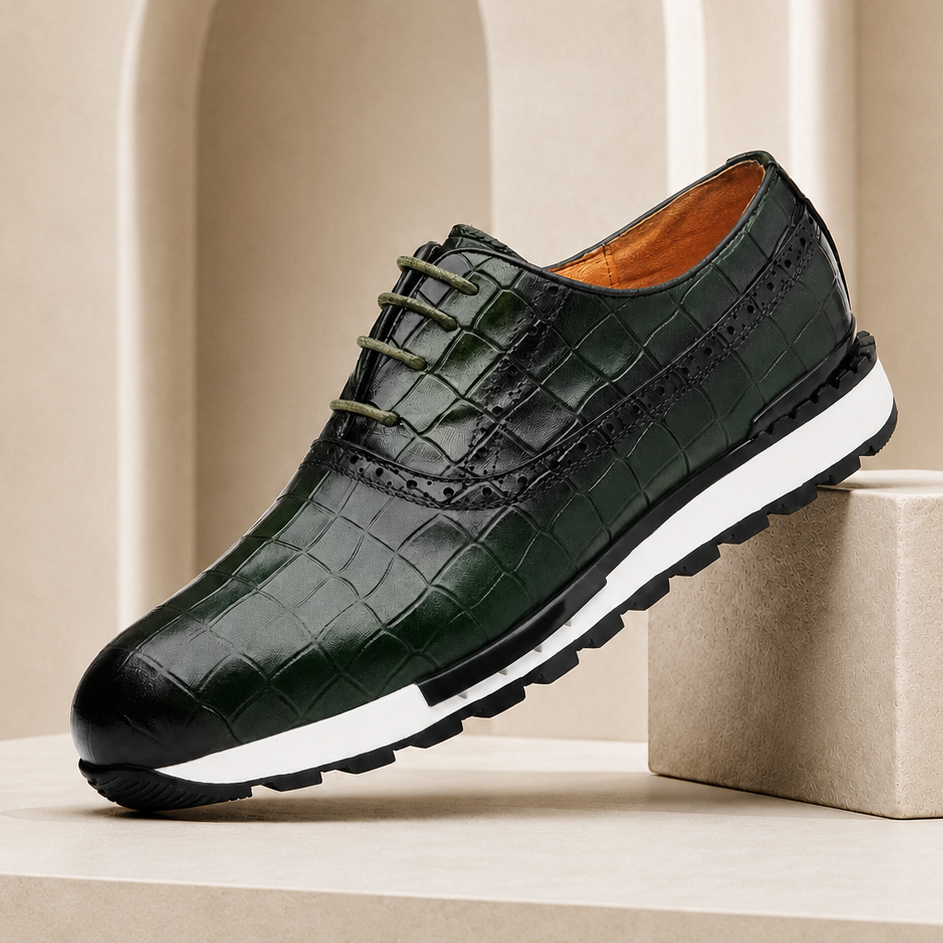 Jonas | Sneakers met krokodilprint Schoenen