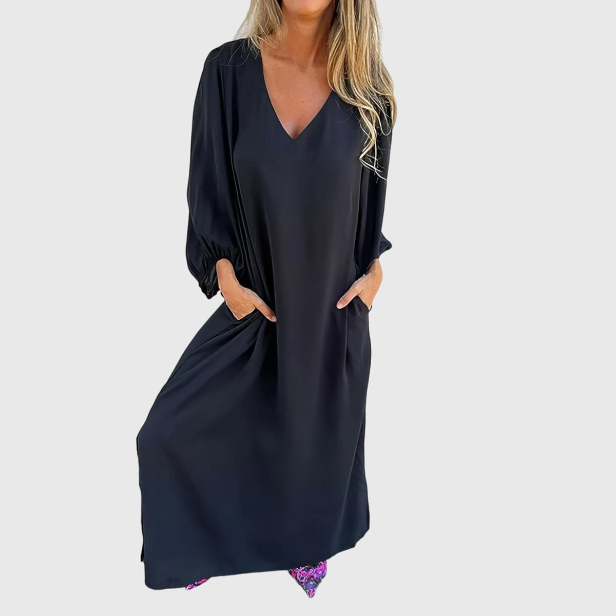 Carol™ - Lange Boho Jurk met Zakken