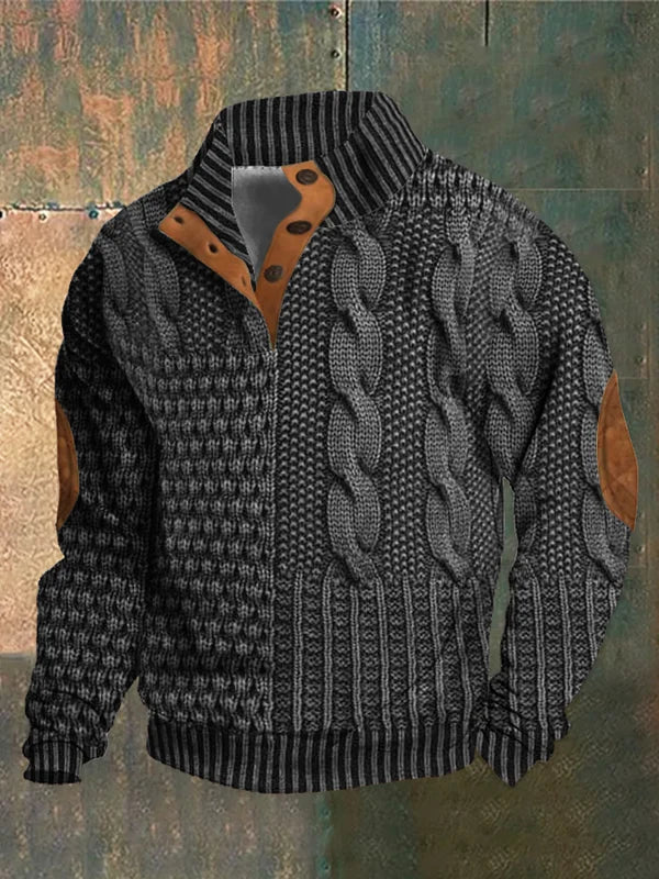 Bram | Gestructureerde ritskraag pullover