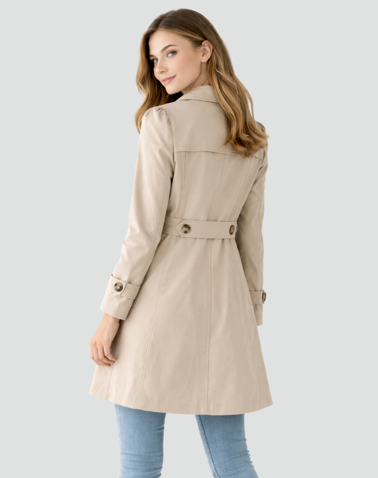 Phebe | Waterdichte Trenchcoat met Windwerende Bescherming