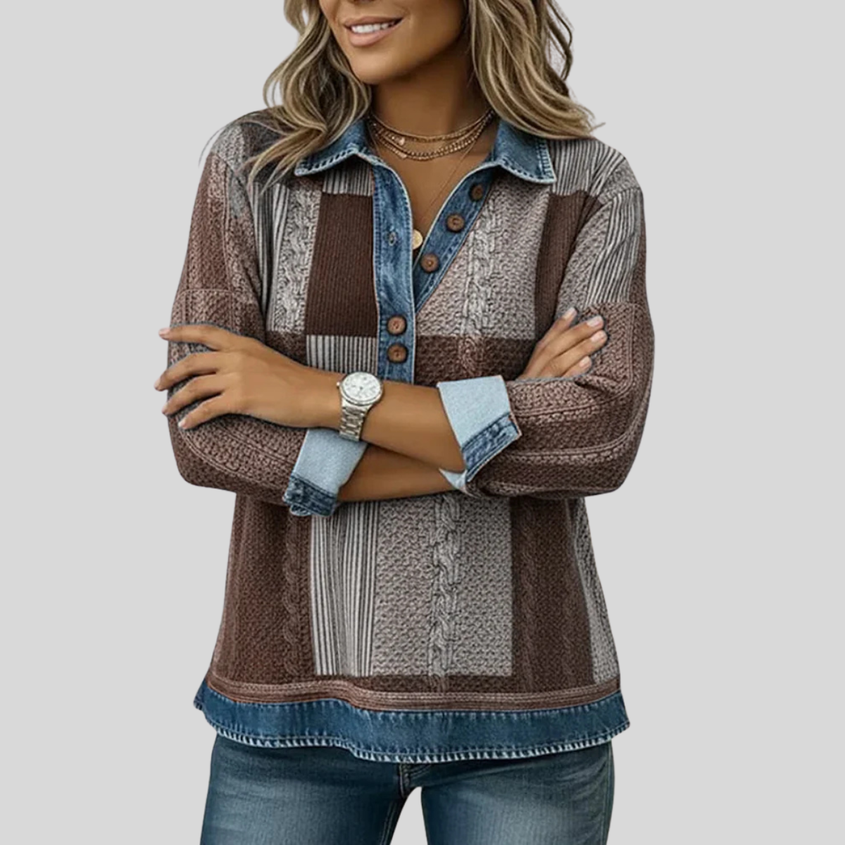 Franciska | Patchwork Sweatshirts