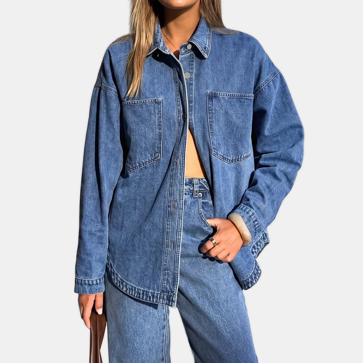 Chelsea | Oversized blauw jasje