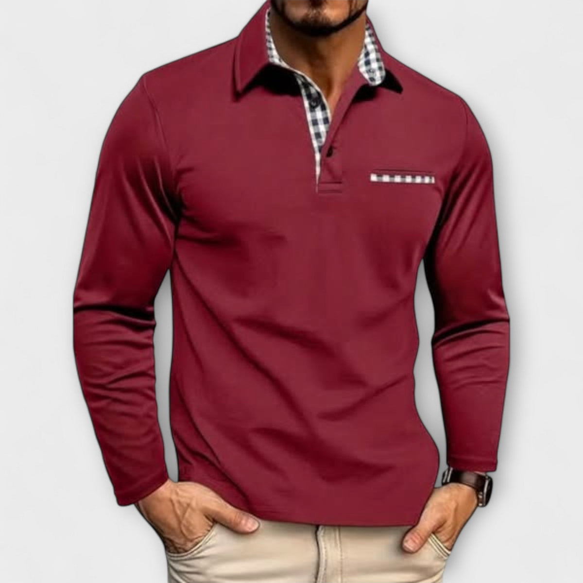 Harmen | Klassiek poloshirt langarm