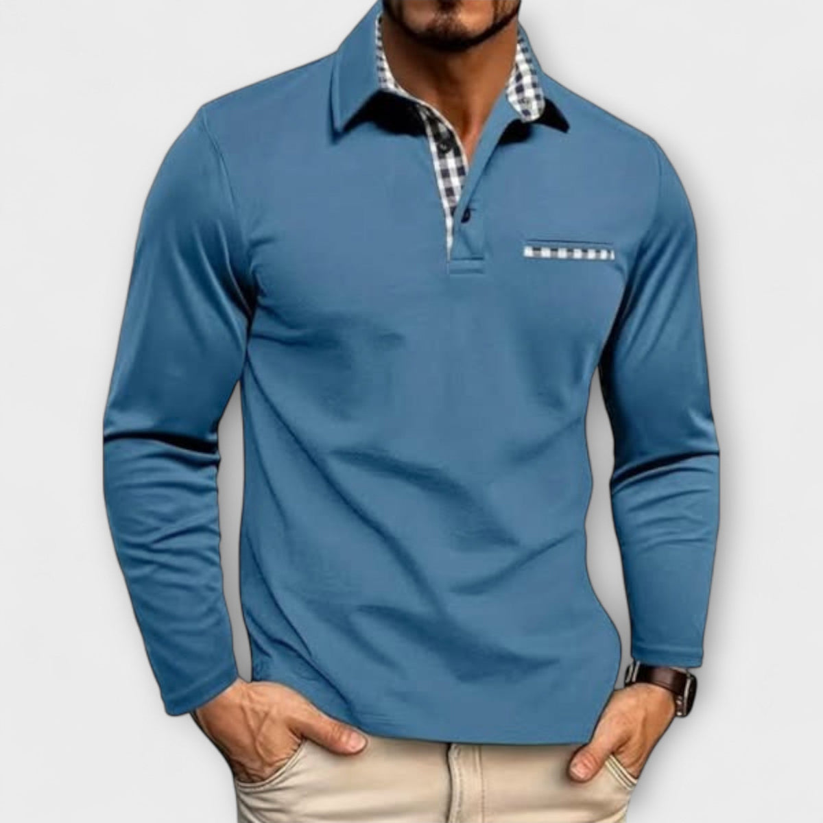 Harmen | Klassiek poloshirt langarm