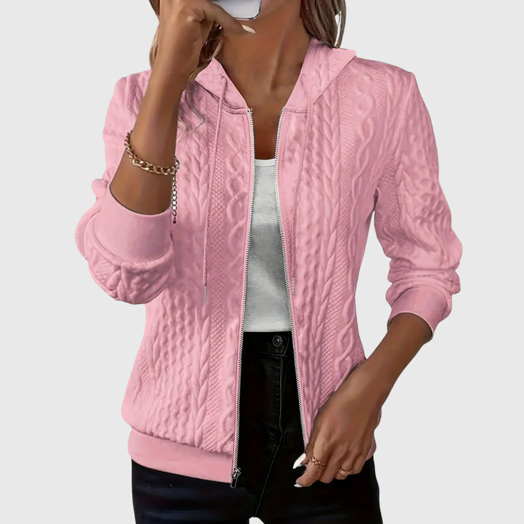 Alysha | Gestoffeerde zip-up jassen