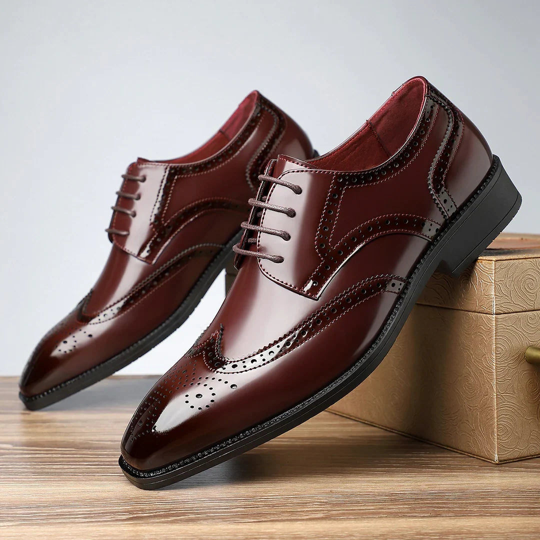 Rene | Klassieke leren wingtip brogues