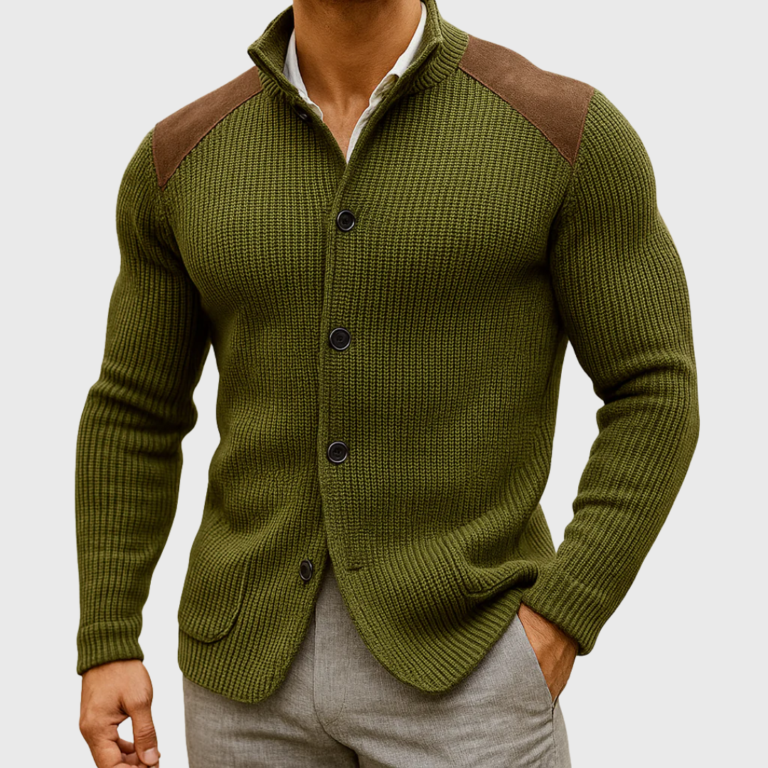 Noah | Gestructureerde blazer met suède
