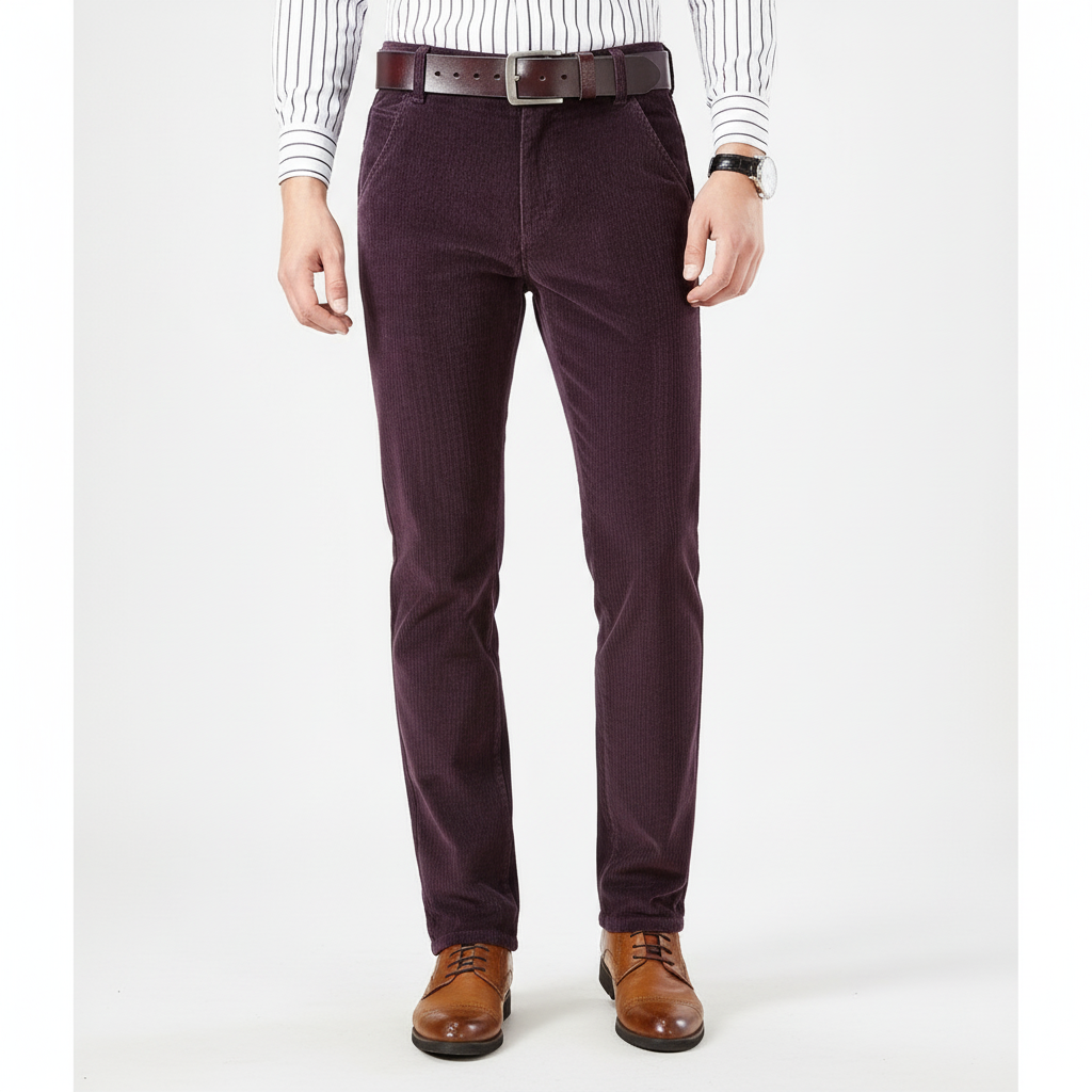 Joachim | Ribfluwelen broek elegant