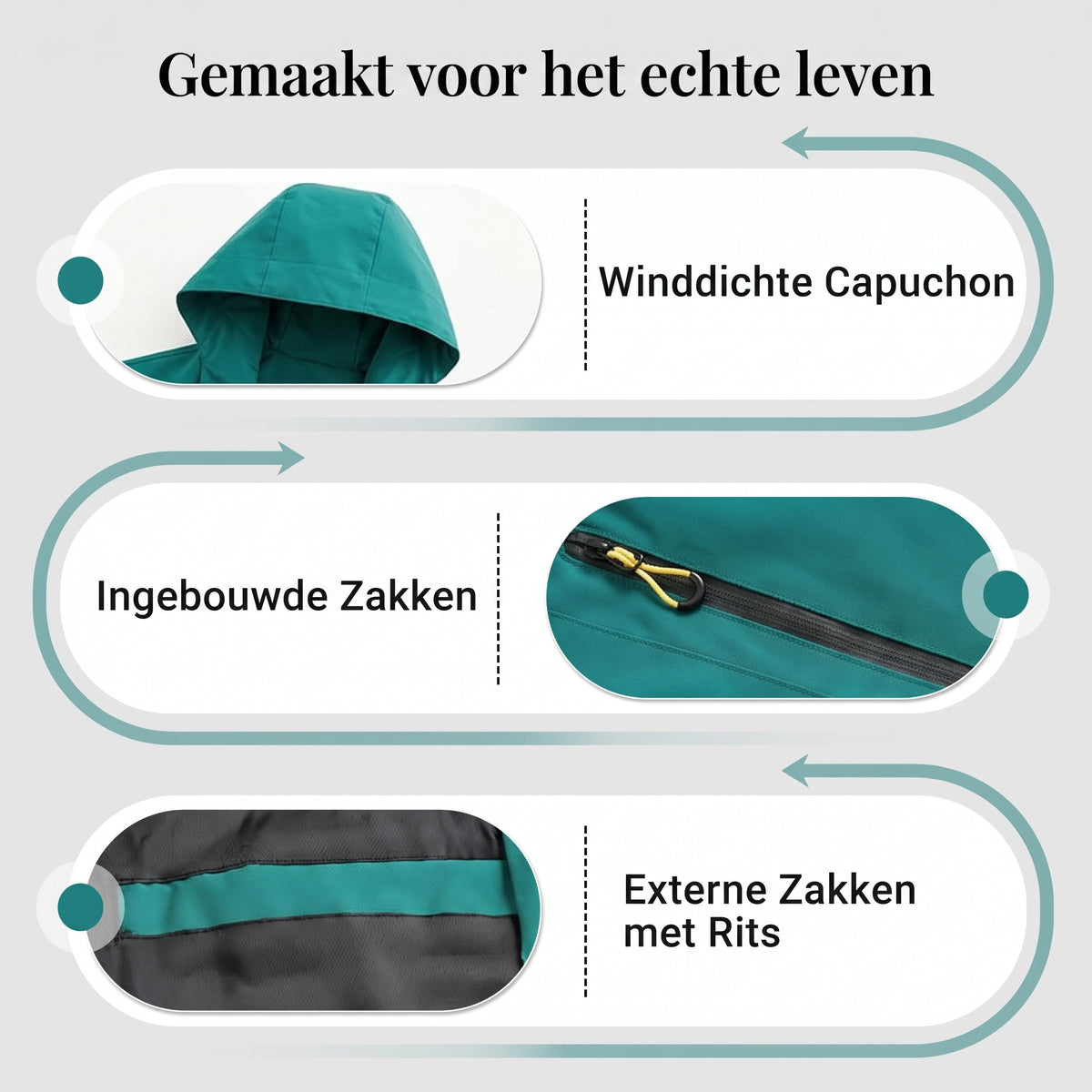 Makbule | Functionele outdoor jas