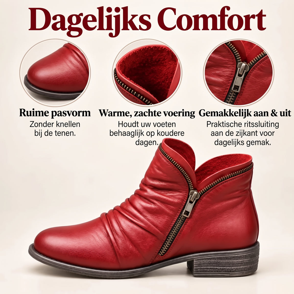 Ishara | Comfortabele enkellaarzen
