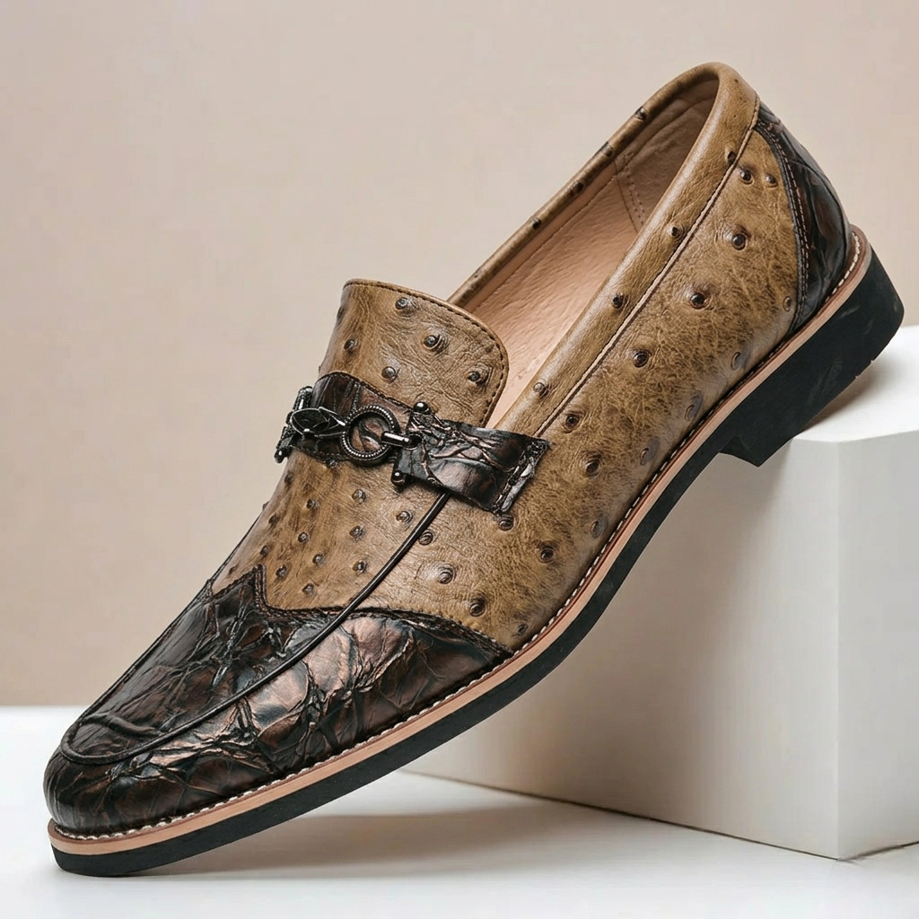 Joris | Gestippelde loafers