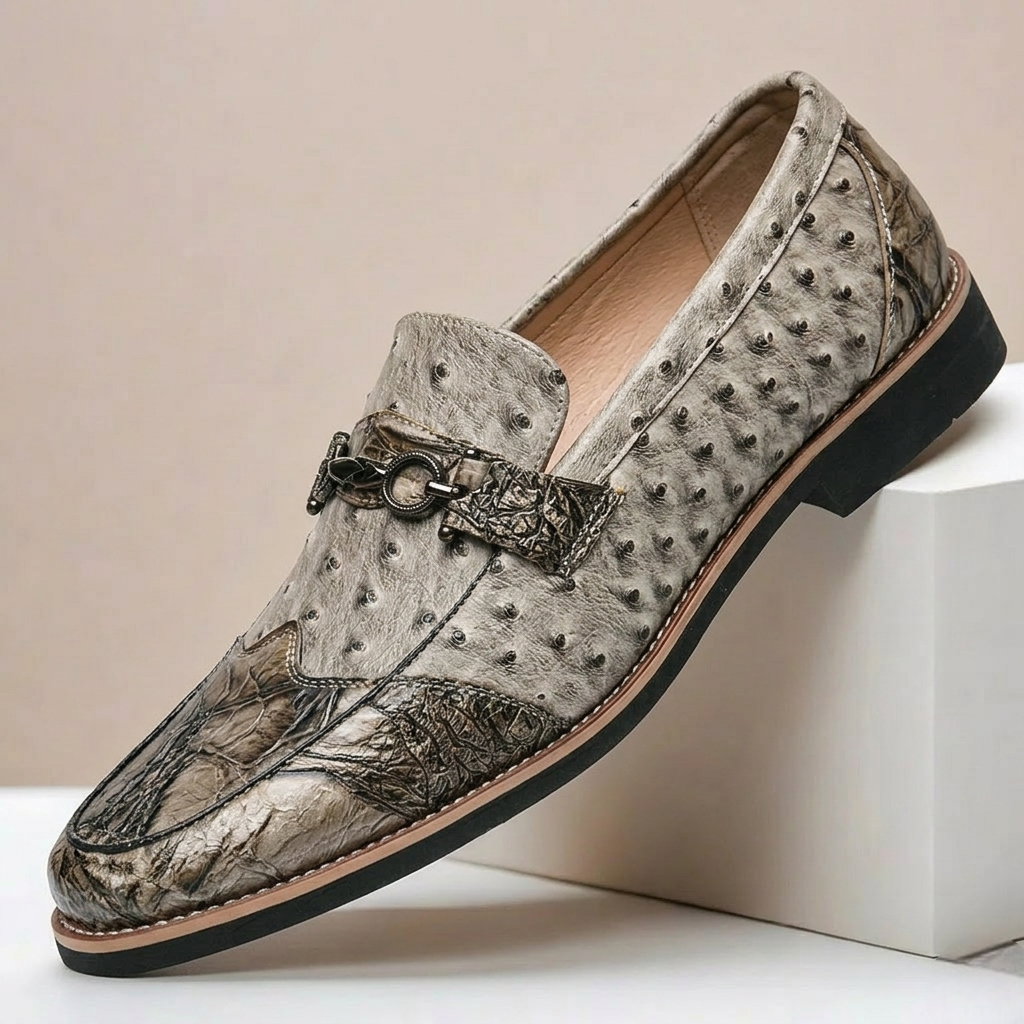Joris | Gestippelde loafers