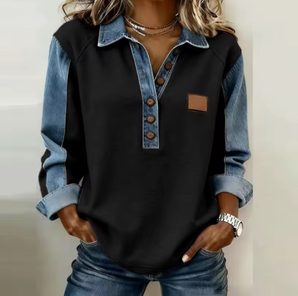 Nuriye | Collar Sweatshirts