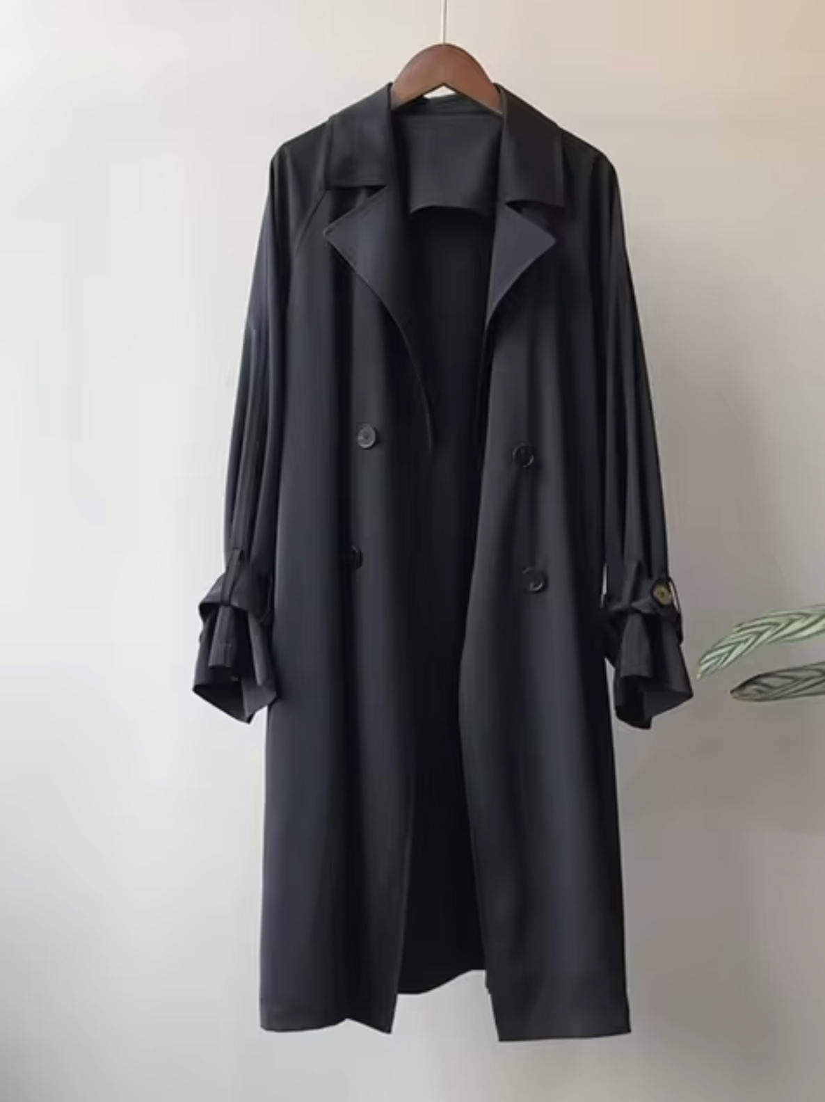 Alies | Elegante lange trenchcoat