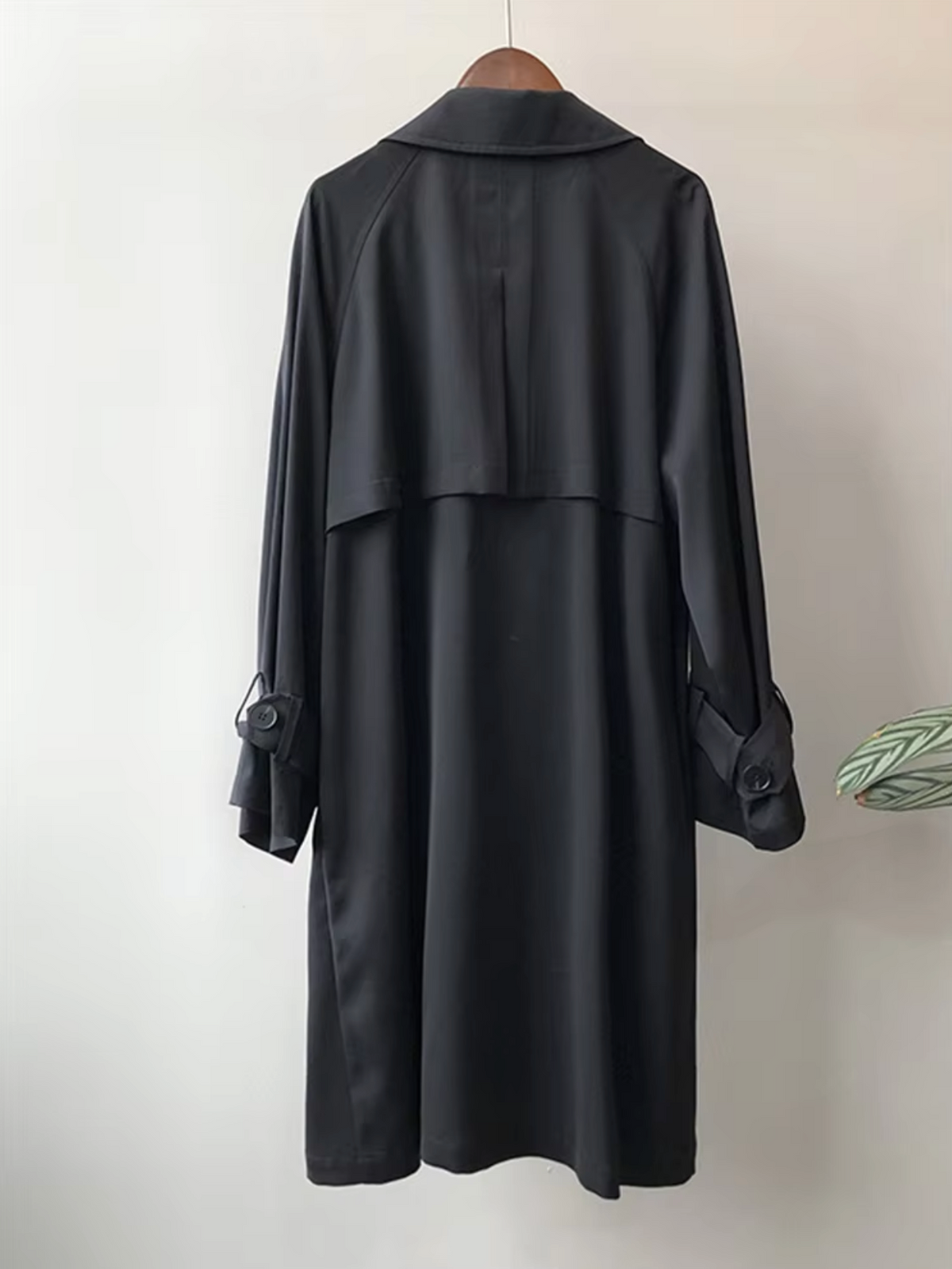 Alies | Elegante lange trenchcoat