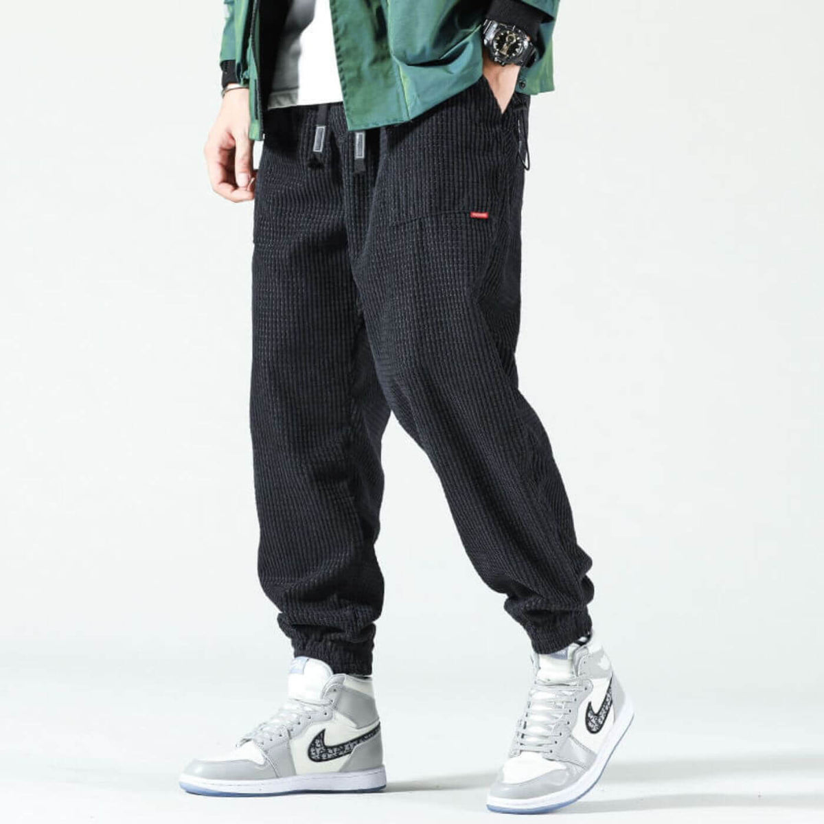 Klaas | Ribfluwelen jogger broek