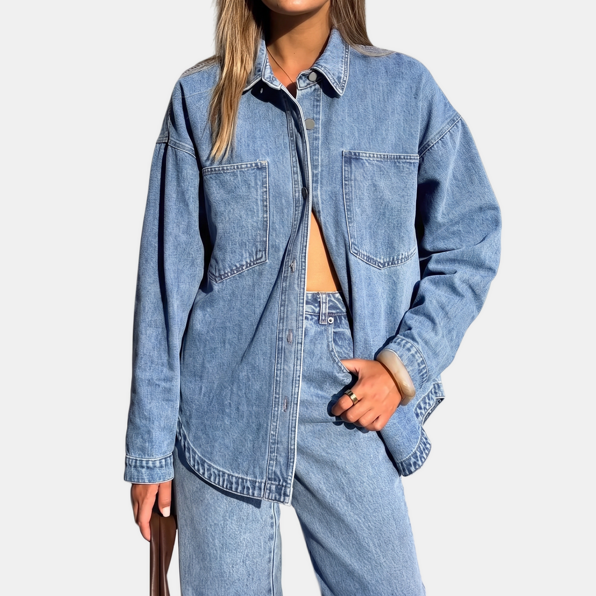 Chelsea | Oversized blauw jasje