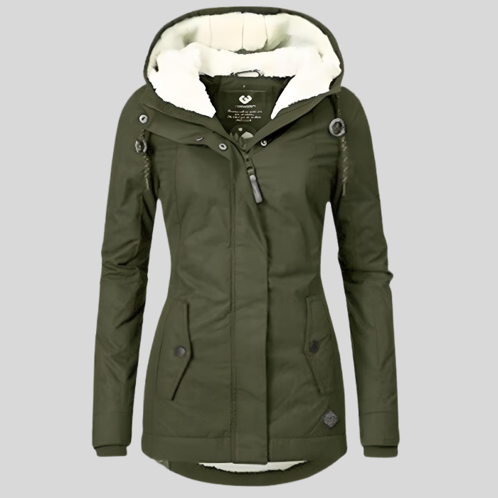 Terra | Warme winterjas met capuchon