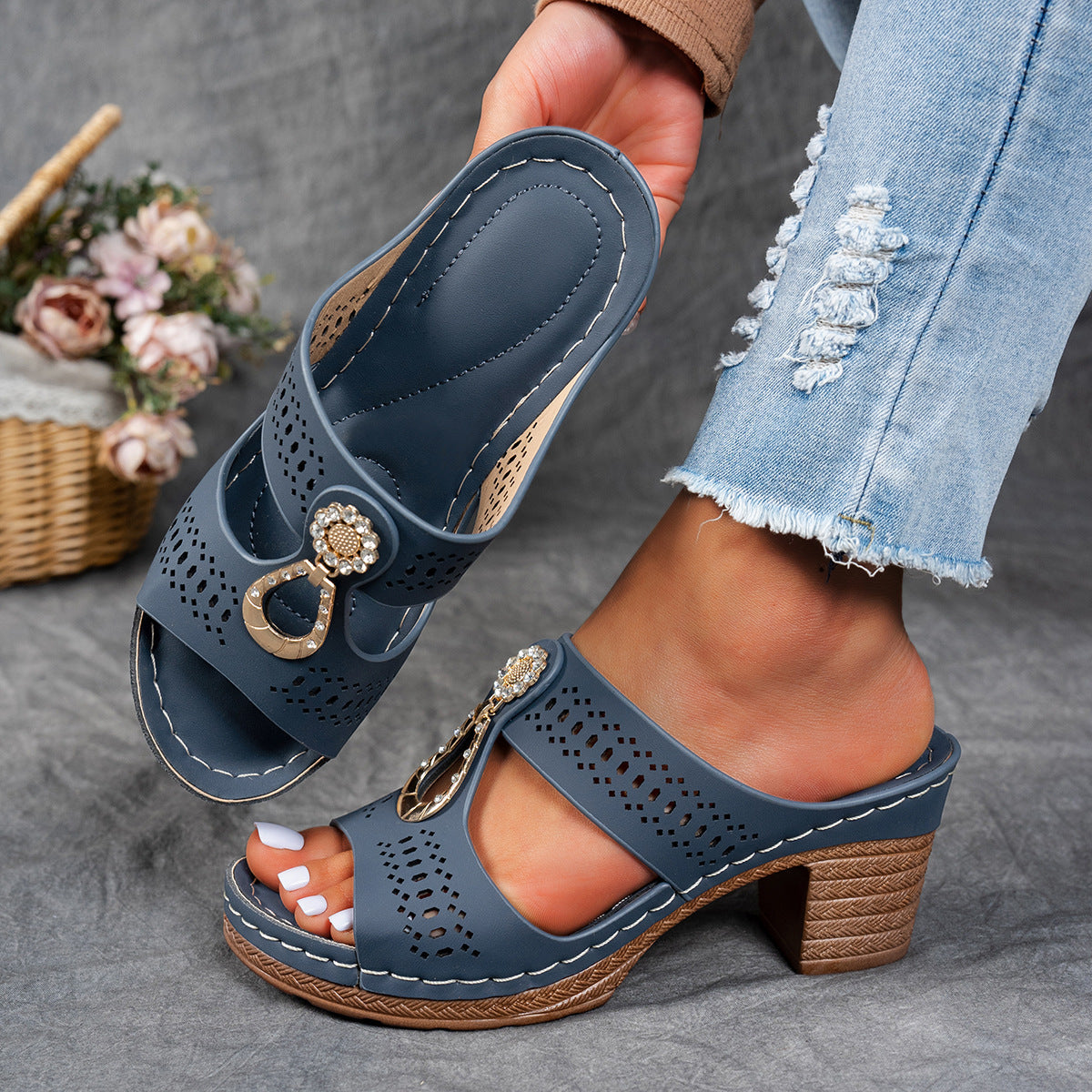 Linda | Hoge Hak Orthopedische Comfort Sandalen
