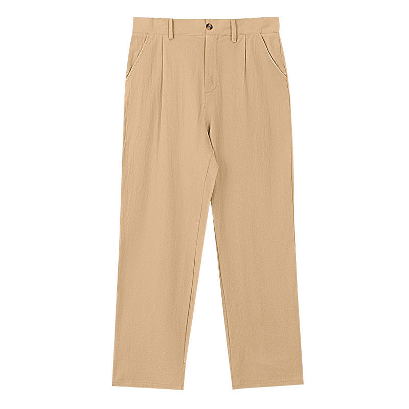 Wiebren | Linnen broek wijde pijpen