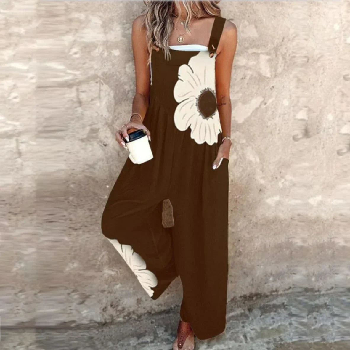 Comfortabele Gedrukte Overalls