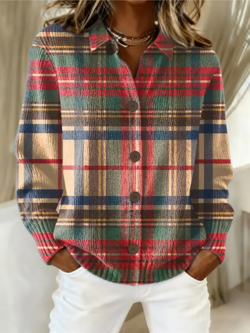 Lenthe | Geruite Cardigan