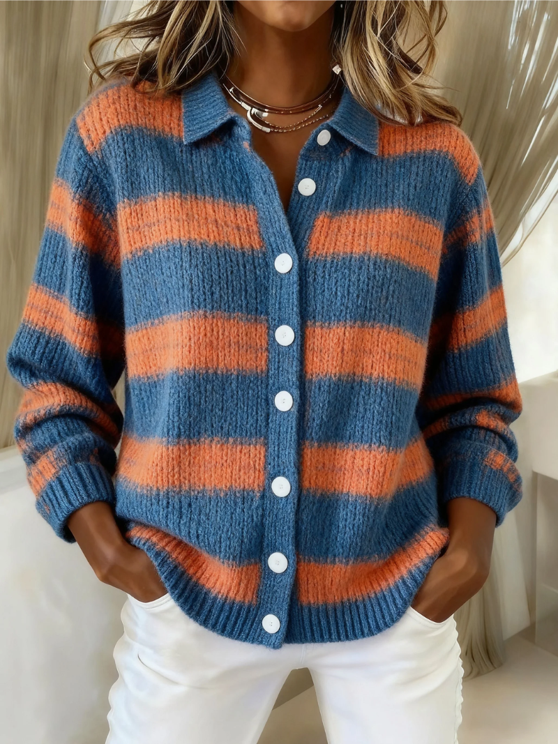 Annemarieke | Gestreepte cardigan
