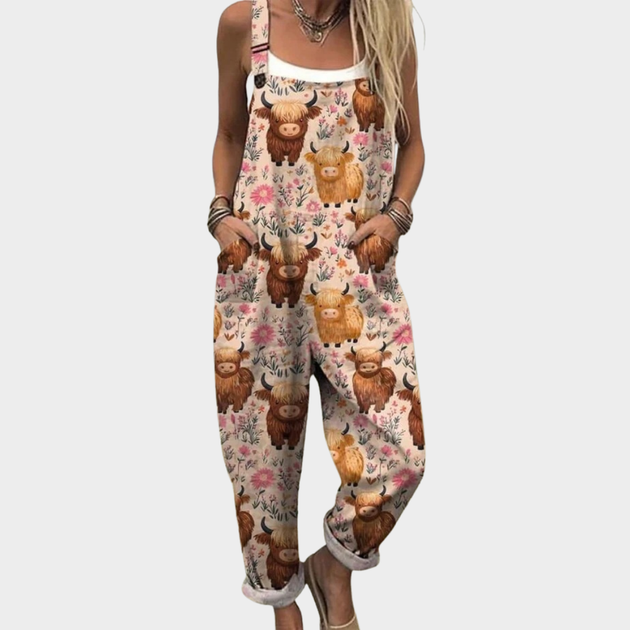 Comfortabele Gedrukte Overalls