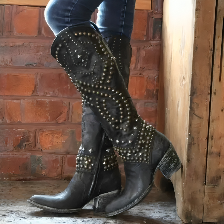 Lydie | Studs laarzen Western