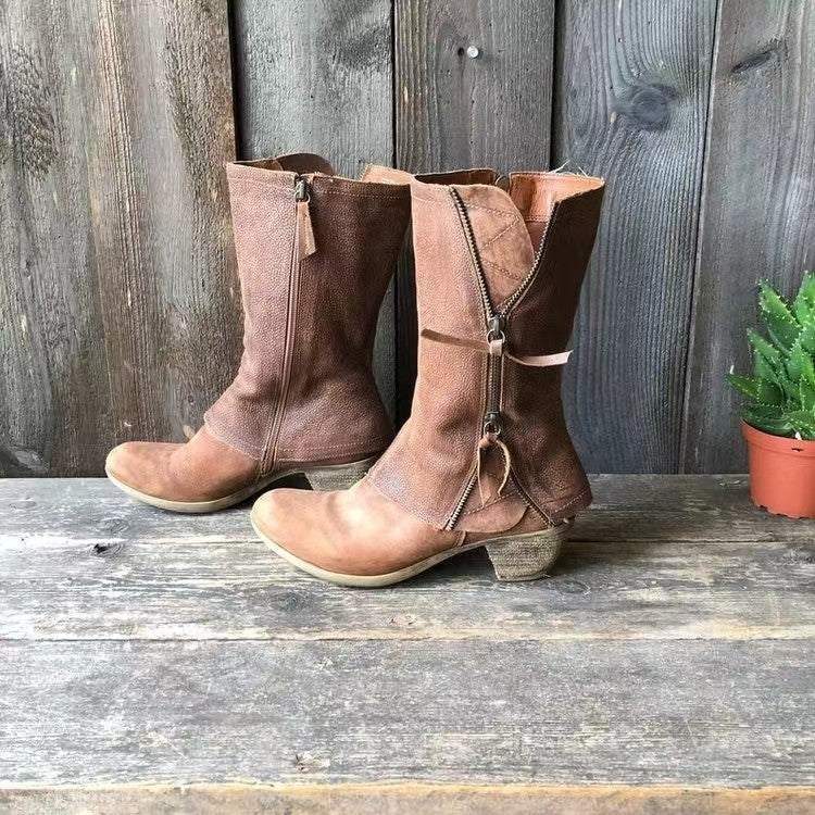 Perla | Verfijnde mid-calf laarzen