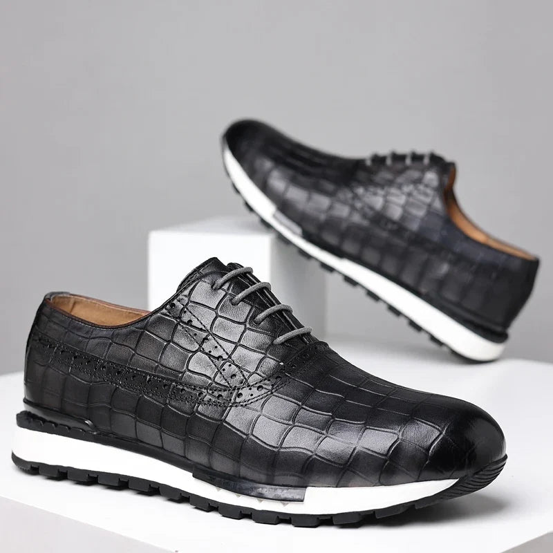 Jonas | Sneakers met krokodilprint Schoenen