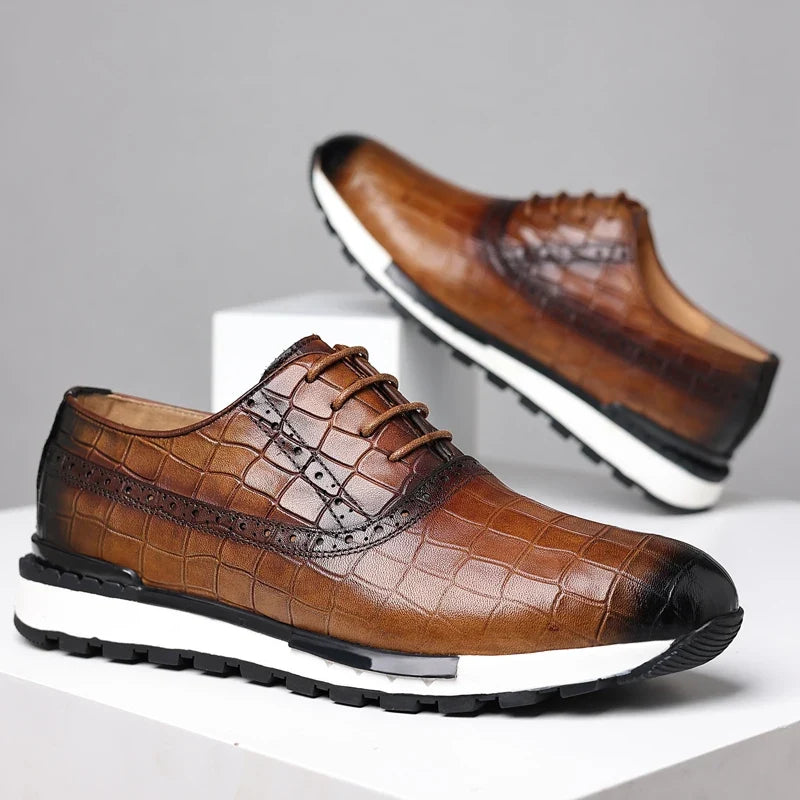 Jonas | Sneakers met krokodilprint Schoenen