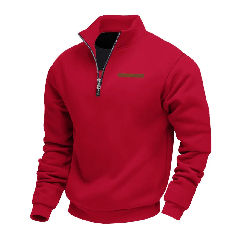 Henk | Comfortabele halve zip sweater