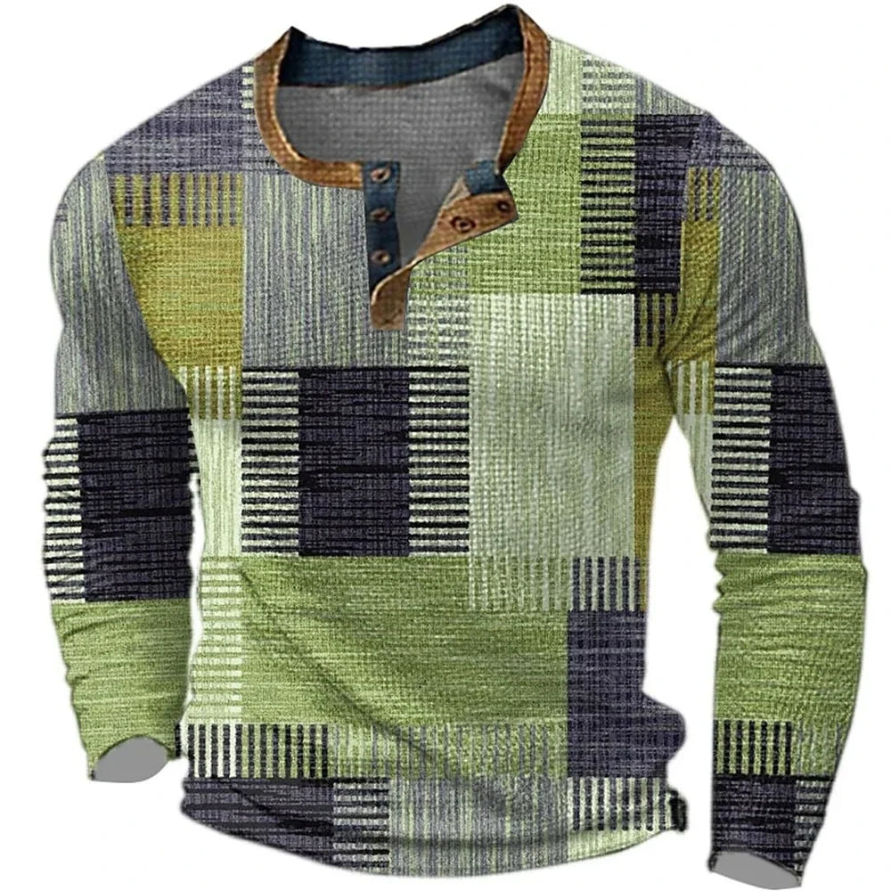 Arno | Grafisch gedessineerd shirt