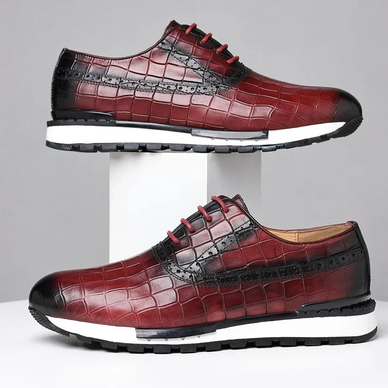 Jonas | Sneakers met krokodilprint Schoenen