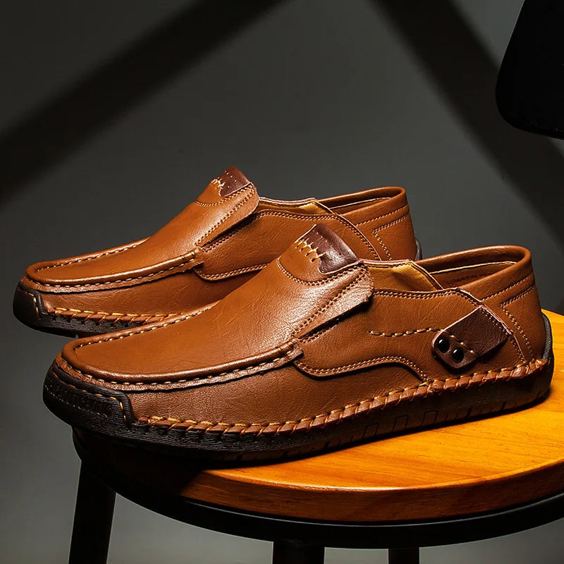 Pascal | Klassieke loafers met steekdetails