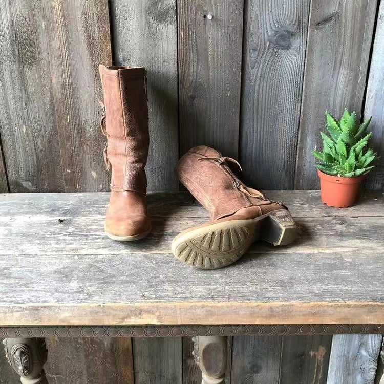 Perla | Verfijnde mid-calf laarzen