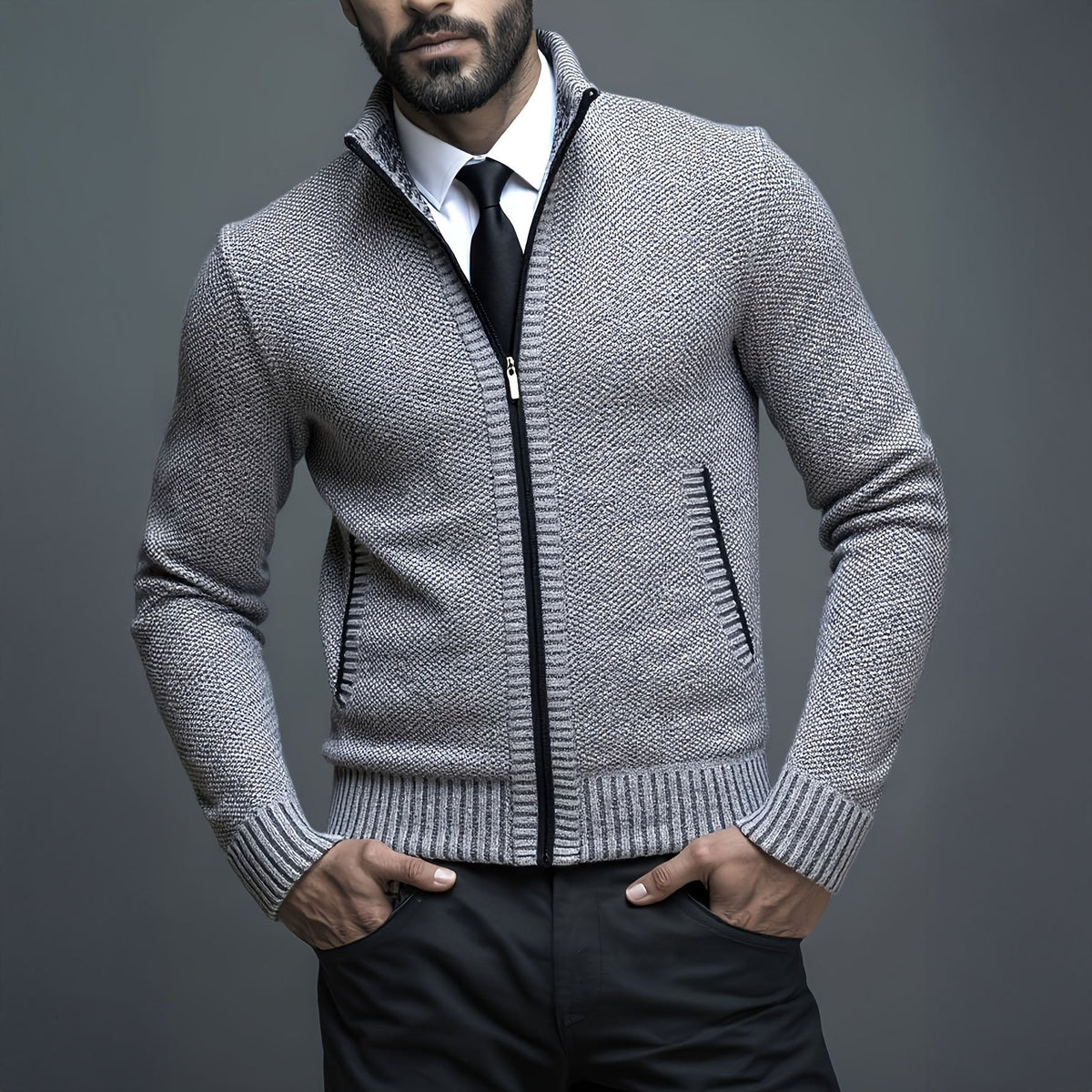 Leon | Luxe Truien met Rits