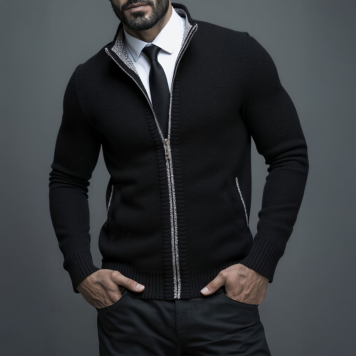 Leon | Luxe Truien met Rits