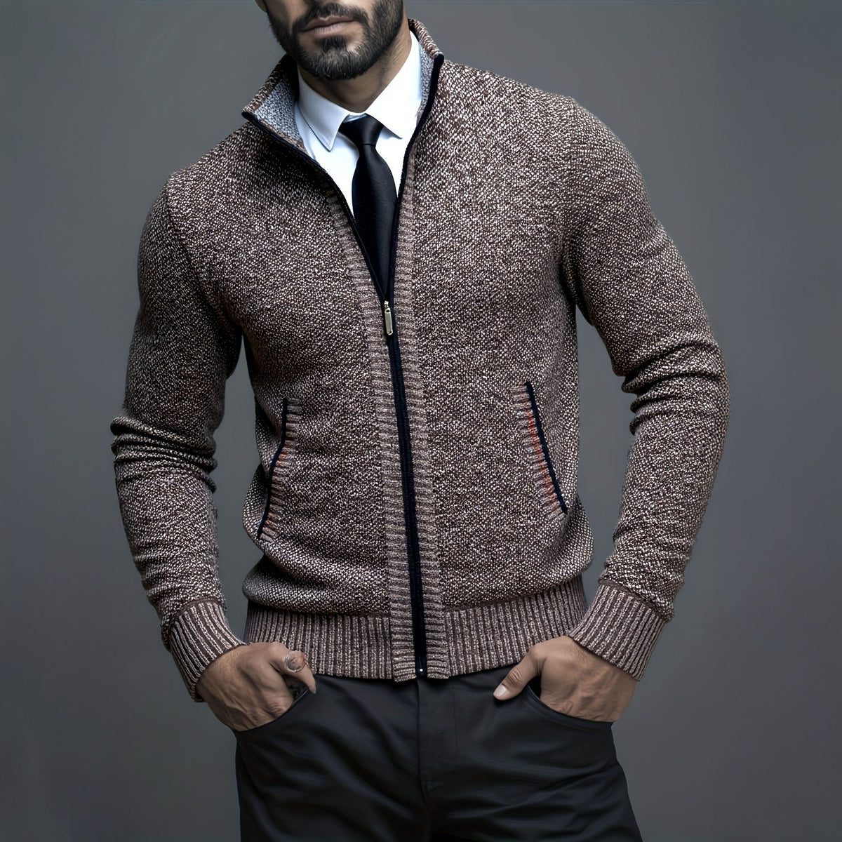 Leon | Luxe Truien met Rits